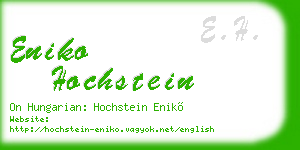 eniko hochstein business card