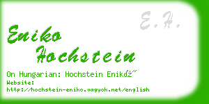 eniko hochstein business card